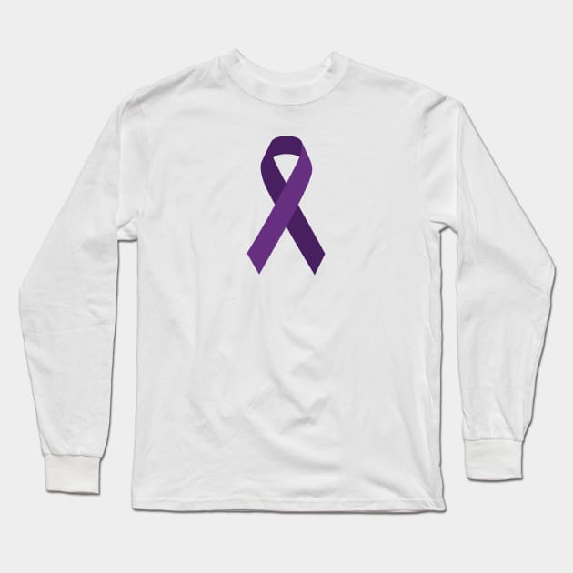 Epilepsy ribbon Long Sleeve T-Shirt by MickeyEdwards